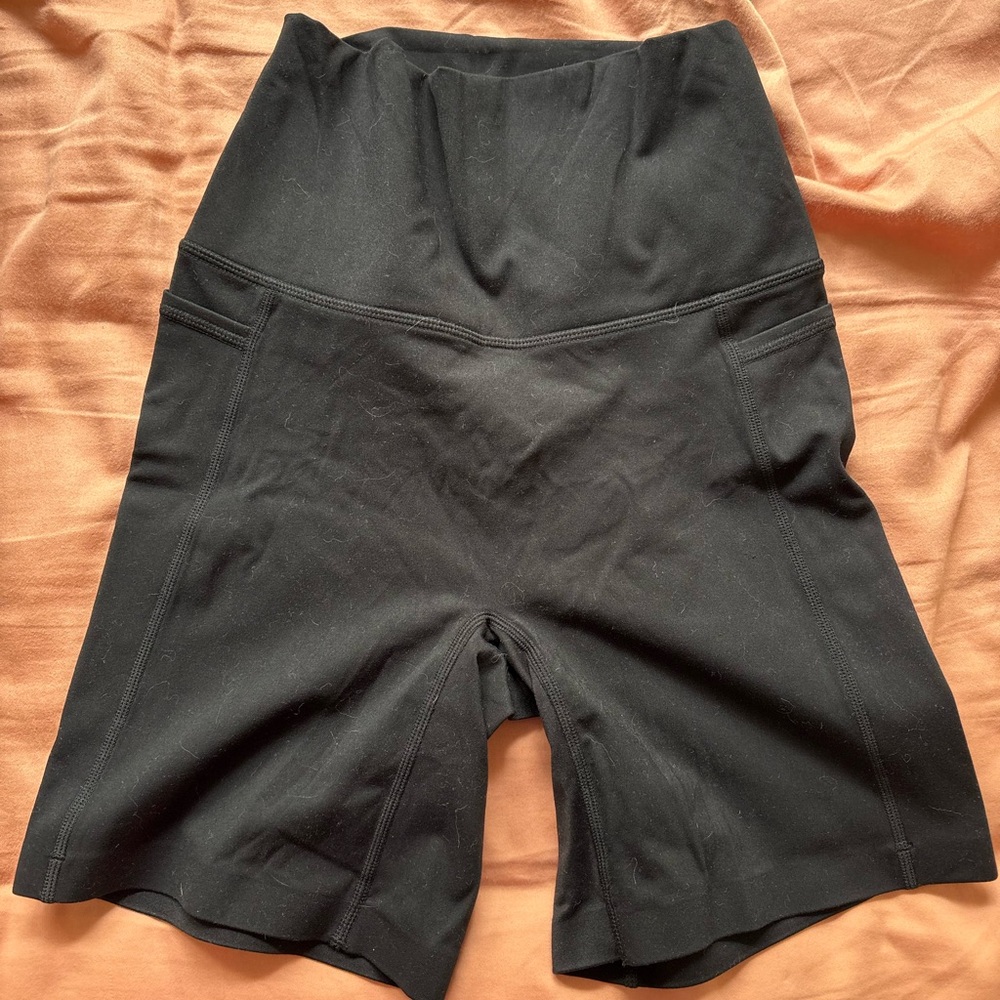 LSKD High-Rise Black Bike Shorts